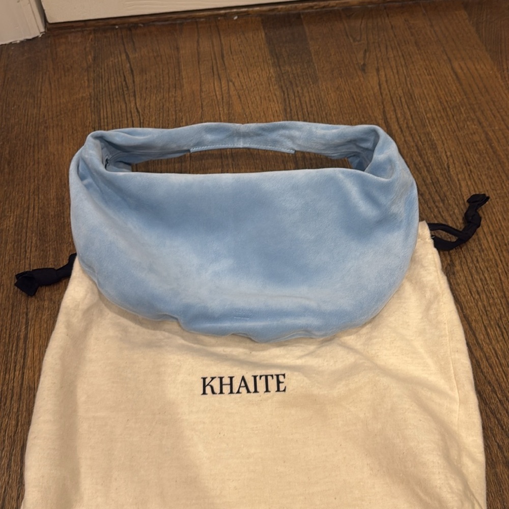 KHAITE Medium Olivia Hobo in color baby blue - Picture 2 of 5